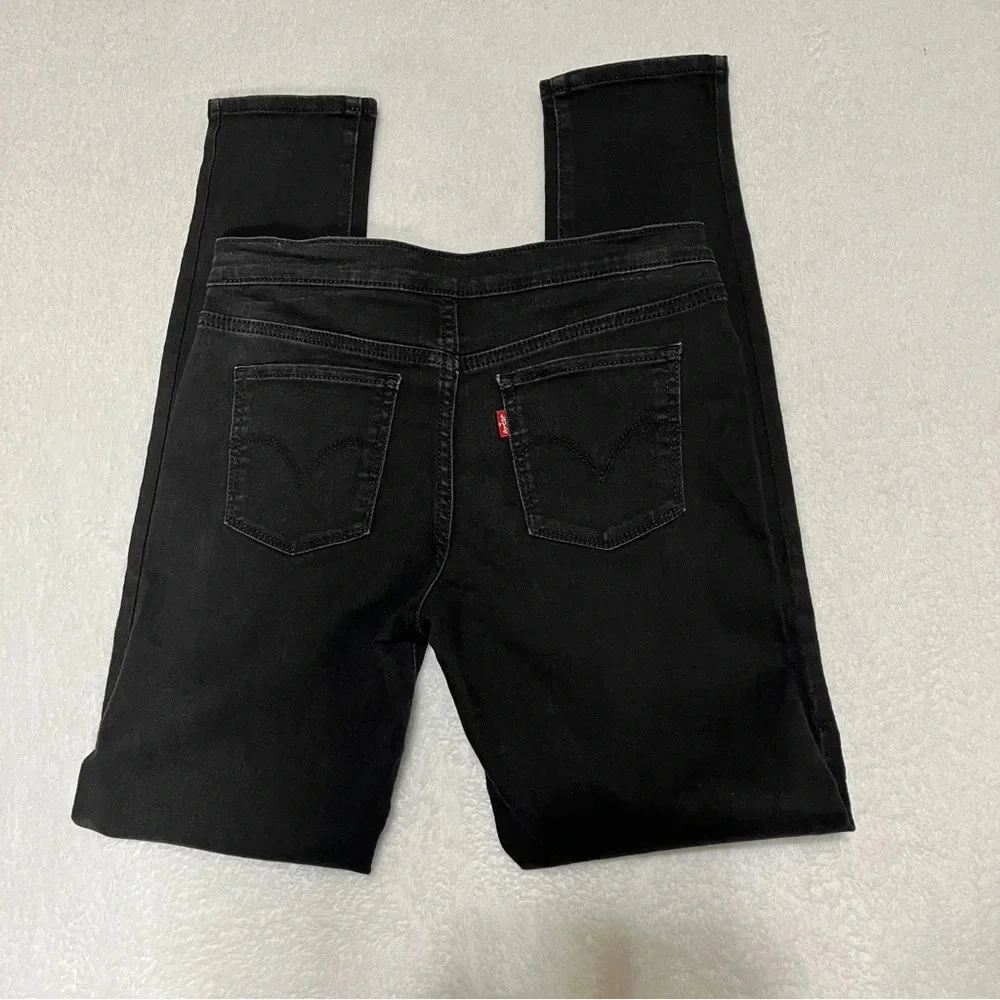 Levi's Girls Leggings Pull-on Black Stretchy Size 14 Regular